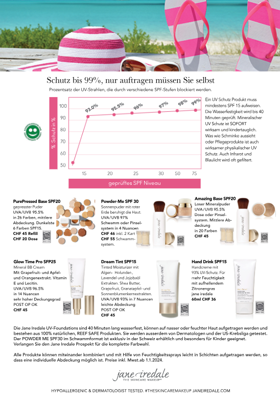 uv-flyer-DEUTSCH DEUTSCH UV Flyer mit allen jane iredale Juliette Armand etc. Produkte mit SPF15-bis60