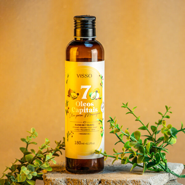 Massage oil 7 capitals oils 180ml Belcol Visso Natural
