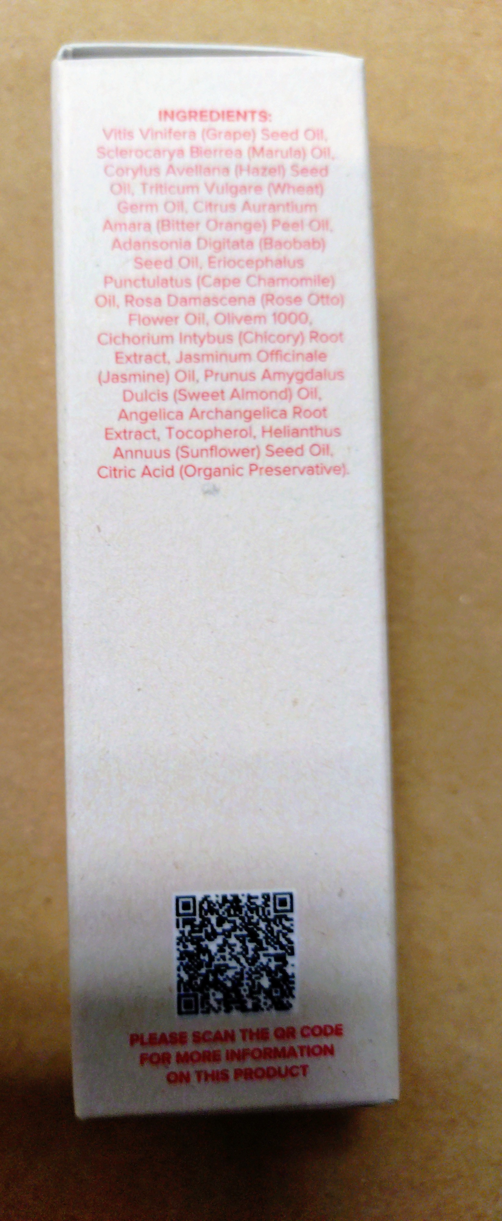 Face  Serum  - Hydrating Face Oil  Marula and Rose, 30ml Healing Earth