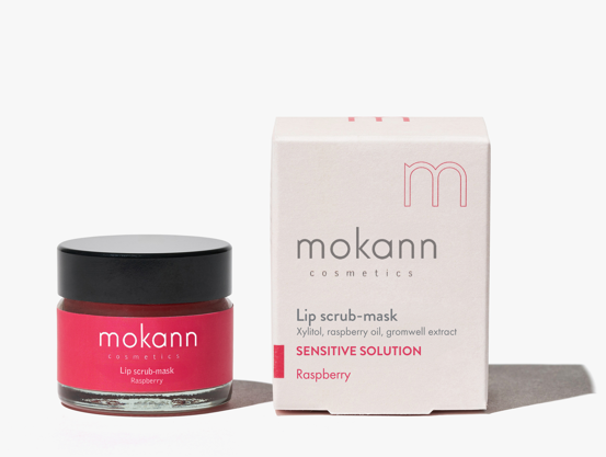 Lip Scrub Mask Raspberry 15ml regeneratives Lippenpeeling MOKANN