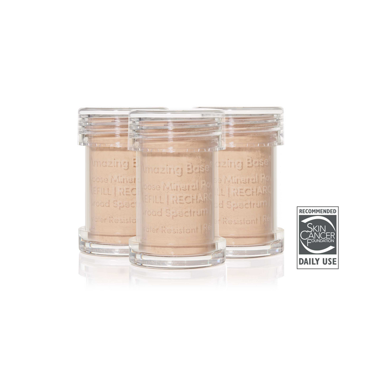 AmazingBase_RefillTrio_Amber_PDP-720x720-27c140eb-9c77-40be-8198-b1658d8a7e1dP5UEFZSRdX1MZ Amber, Amazing Base 3 cartouches pour pinceau rechargeable SPF20