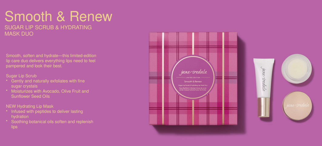 Smooth & Renew Sugar Lip Scrub & Hydrating Lip Mask Duo