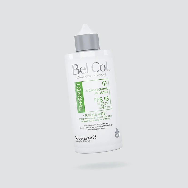 Tri-protect Lotion asséchante anti-acné SPF45, protection UV et crème de jour spécialement pour l'acné  Tri-protect Lotion asséchante anti-acné SPF45, protection UV et crème de jour spécialement pour l'acné