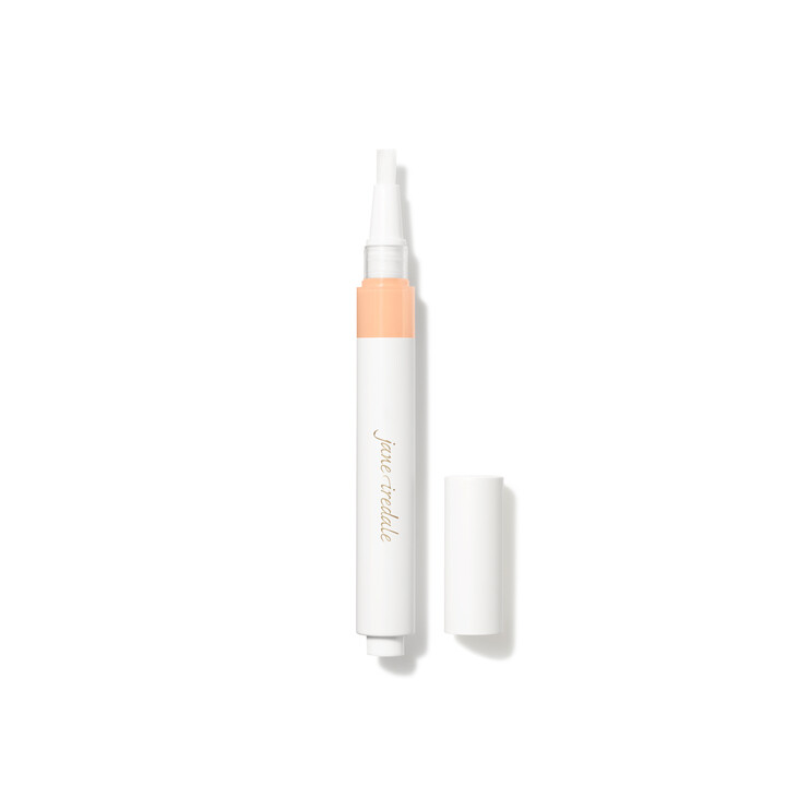 lip balm, concealer, peach cap, white tube, scented