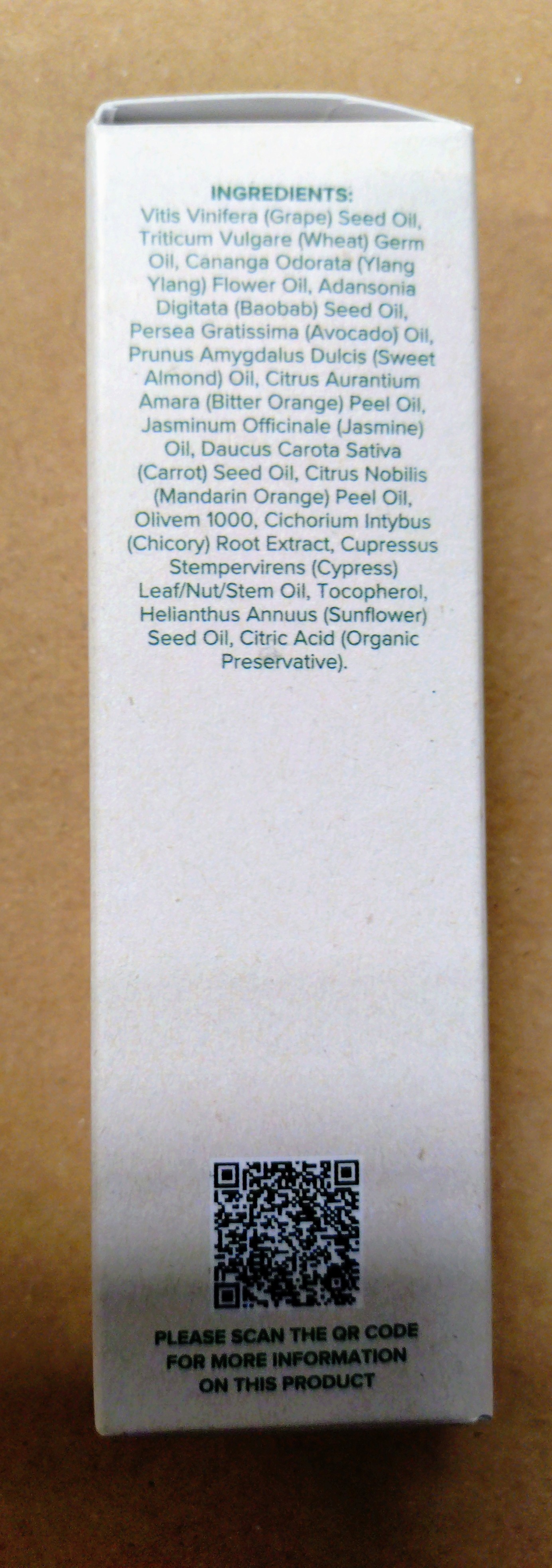 Face Serum - Stimulating Jasmin and Baobab  Oil, 30ml Healing Earth