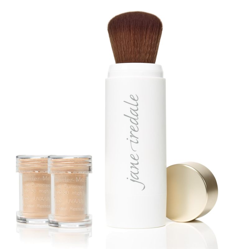 IC_PowderMeSPF_Soldier_nude_INTL NUDE Powder-Me Refillable Brush PLUS 2Refills Dry Sunscreen SPF30