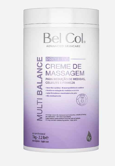 Multibalance cream, Massage cream, Body cream, 1 kg container, purple gradient