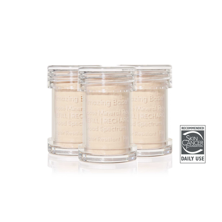 AmazingBase_RefillTrio_Ivory_PDP-720x720-436ae7c8-bffe-42fe-bbdc-bf922c2cb1aaKl2v8Hc43hVHI Ivory, Amazing Base 3 cartouches pour pinceau rechargeable SPF20