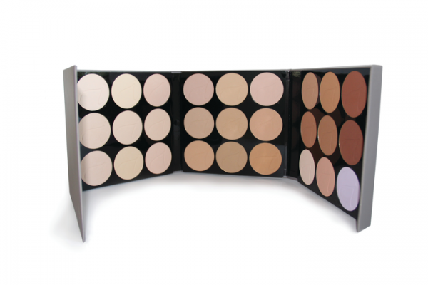 Complete_Foundation_Palette-720x480 Makeup Artist Palette Platz für 27 PurePRessed Foundations magnetische Palette GRAU LEER
