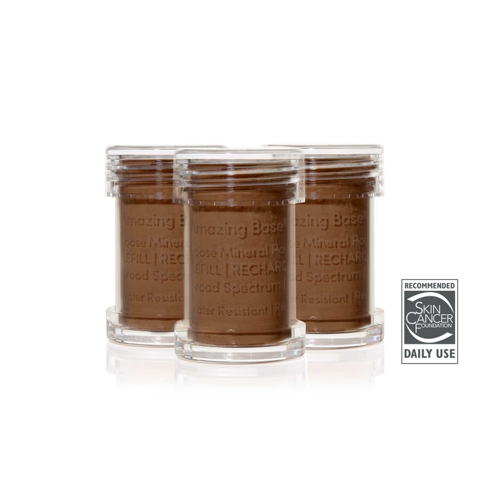 AmazingBase_RefillTrio_Cocoa_PDP-720x720-2495aee1-13ce-4c49-ada1-9269a82d9d39oeV6bDRMBK9m4 Cocoa, Amazing Base 3 cartouches pour pinceau rechargeable SPF15
