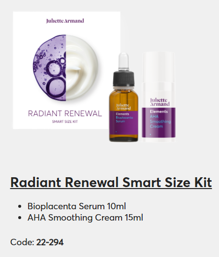 22-294 Radiant Renewal Smart Size Kit  d'essai pour débuter ou en coffret de soins pendant 14 jours