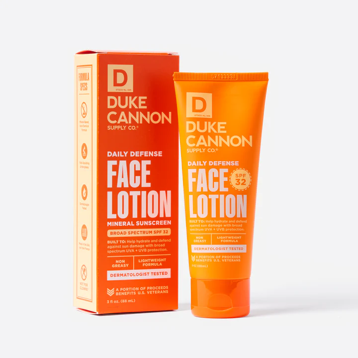 DC23_DailyDefenseFaceLotion_3oz_SILO_A-0019_2000px_f3f3f5_2_720xFACELOTIONSPF32 Daily Defence Face Lotion SPF32, 88ml DUKE CANNON