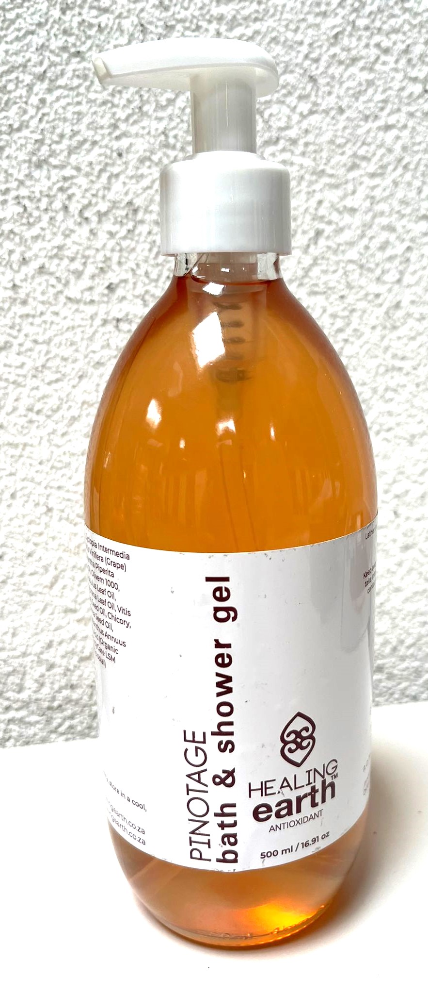 pinotage-500mlglas-mit-Pumpe Bath and Shower Gel Pinotage, 500ml Glas